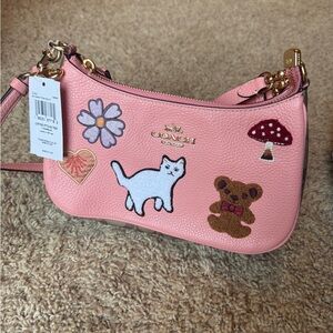 Coach Teri Shoulder Bag with Creature Patches